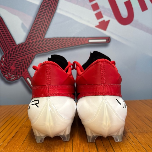 Nike Vapor Edge Elite 360 2 Red Black Football Cleats Mens Size 12 NEW main image 5